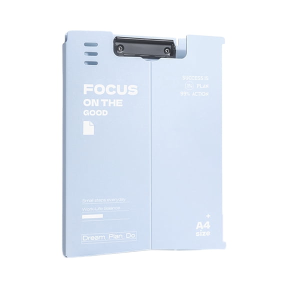 Lzobxe File Folders A4 Writing Foldable Clip Board with Cover, Folding Slant Adjustable Tilted Document Organizer for Office, Home, Restaurant, Business