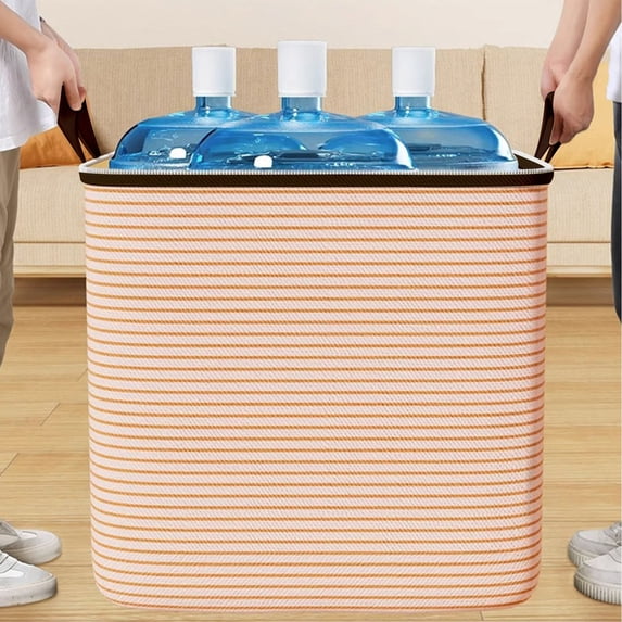 Lzobxe Large Capacity Organizers and Storage Bags with Zippers, Lids and Handles, Portable and Collapsible Storage Cube Basket for Home, Bedroom