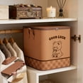 thumbnail image 1 of Lzobxe Large Storage Box Organizer Collapsible Portable Clothes Quilt Storage Bins, Stackable Cube Basket for Dorm Home, Office, Bedroom, Pillows, 1 of 9