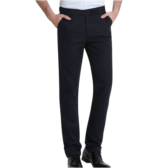 Lzobxe Mens Pants Stretch Cotton Straight Fit Casual Chino Pants,Size M-3XL