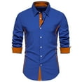 thumbnail image 1 of Lzobxe Mens Shirts Long Sleeve Dress Long Sleeve Collared with Pocket Casual Business Casual Tops,Size S-2XL, 1 of 8