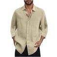 thumbnail image 1 of Lzobxe Mens T-Shirts Short Sleeve Oxford Button down with Pocket,Size S-2XL, 1 of 4