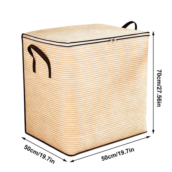 Lzobxe Organizers and Storage with Zippers, Lids and Handles, Enclosed Luggage Organizer Bags for Clothing, Comforters, Bed Sheets, Pillows and Toys