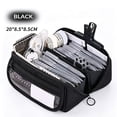 thumbnail image 1 of Lzobxe Pencil Case Big Capacity Storage Wide Opening Pencil Pouch with Zipper, Multiple Compartment and Pockets Oxford Cloth Pencil Bag for Office, 1 of 8