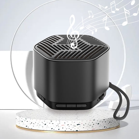 Lzobxe Portable Bluetooth Speakers Subwoofer, Bluetooth Speaker, Luminous Colored Lights, Digital Electronic Audio LED Flashing Light Hifi Sound Portable Mini