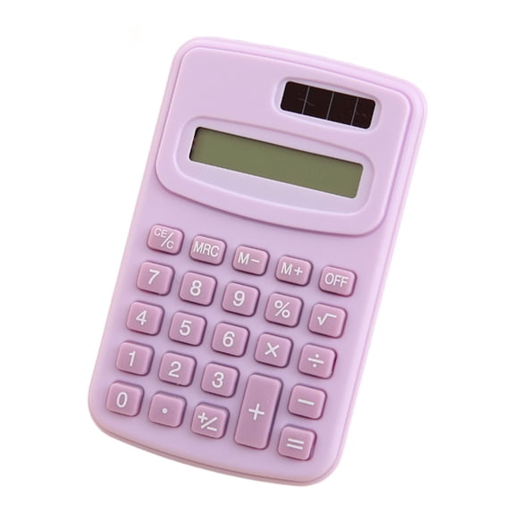 Lzobxe Scientific Calculator with LCD Display, Mini Digital Handheld Calculator with Solar Battery Dual Power, Pocket Calculators for Home and Office