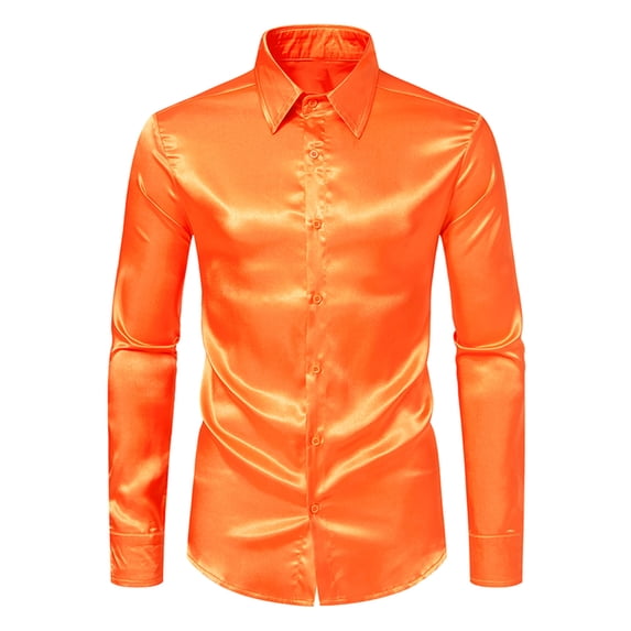 Lzobxe Shirts for Men Long Sleeve Dress Casual Solid Regular Tops with Pocket,Size S-2XL