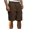 thumbnail image 1 of Lzobxe Shorts Men Classic Cargo with Drawstring Elastic Waist Lightweight Stretch Hiking,Size M-3XL, 1 of 5