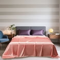 thumbnail image 1 of Lzobxe Silk Satin Bed Sheets Skin-Friendly Extra Soft Bedding Sheets Glossy Lightweight Breathable Fitted Bedspread for Adult Women and Men, 1 of 8