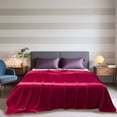 thumbnail image 1 of Lzobxe Smooth Silk Bed Sheets Skin-Friendly Extra Soft Bedding Sheets Glossy Lightweight Breathable Fitted Bedspread for Adult Women and Men, 1 of 8