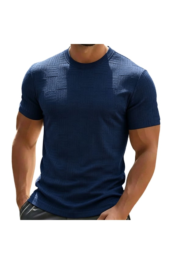 T Shirts for Man Moisture Wicking Cotton Crewneck Tee with Short Sleeves,Size S-3XL