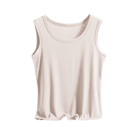 Lzobxe Tank Tops for Women Summer Sleeveless Round-Neck Comfy Solid Regular Tank Tops,Sizes XL-5XL