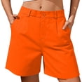 thumbnail image 1 of Lzobxe Womens Shorts Trendy Summer High Waisted Straight Leg Casual with Pockets,Size S-5XL, 1 of 5