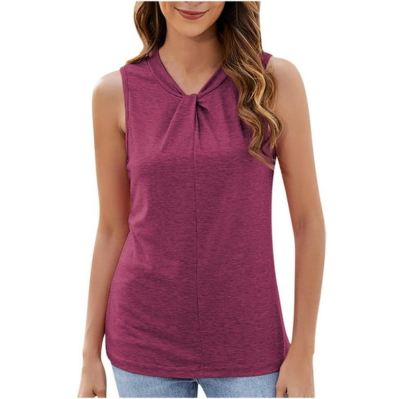 Lzobxe Womens Tank Tops Solid Color Summer Pullover Sleeveless Casual,Sizes S-2XL