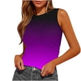 thumbnail image 1 of Lzobxe Womens Tank Tops Summer Sleeveless Round-Neck Slim Fitted Side Ruched Basic Printed Tees,Sizes S-2XL, 1 of 4