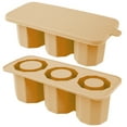 thumbnail image 1 of Lzvxtym 2 Pack Ice Cube Tray for Tumbler Cup, Silicone Ice Mold with Lid for Freezer Easy Release Ice Cube Molds for Chilling Cocktails Whiskey Drinks Juice Coffee, 1 of 8