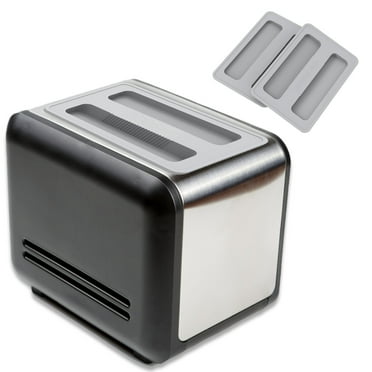 Lzvxtym 2 Pack Toaster Cover 2 Slice Toaster Cover Silicone Toaster Lid Bread Machine Cover Bread Maker Accessories, Gray