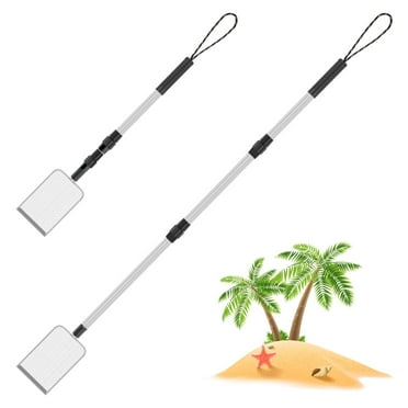 Keyohome 2Pcs Beach Sand Sifter, Sand Scoops for Beach,Seashell Scooper for Beach,Shark Tooth Sifter