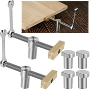 Lzvxtym 2Pcs Bench Clamps 3/4inch Sturdy Woodworking Clamps Stainless Steel Workbench CNC Precision Machining Bench Clip