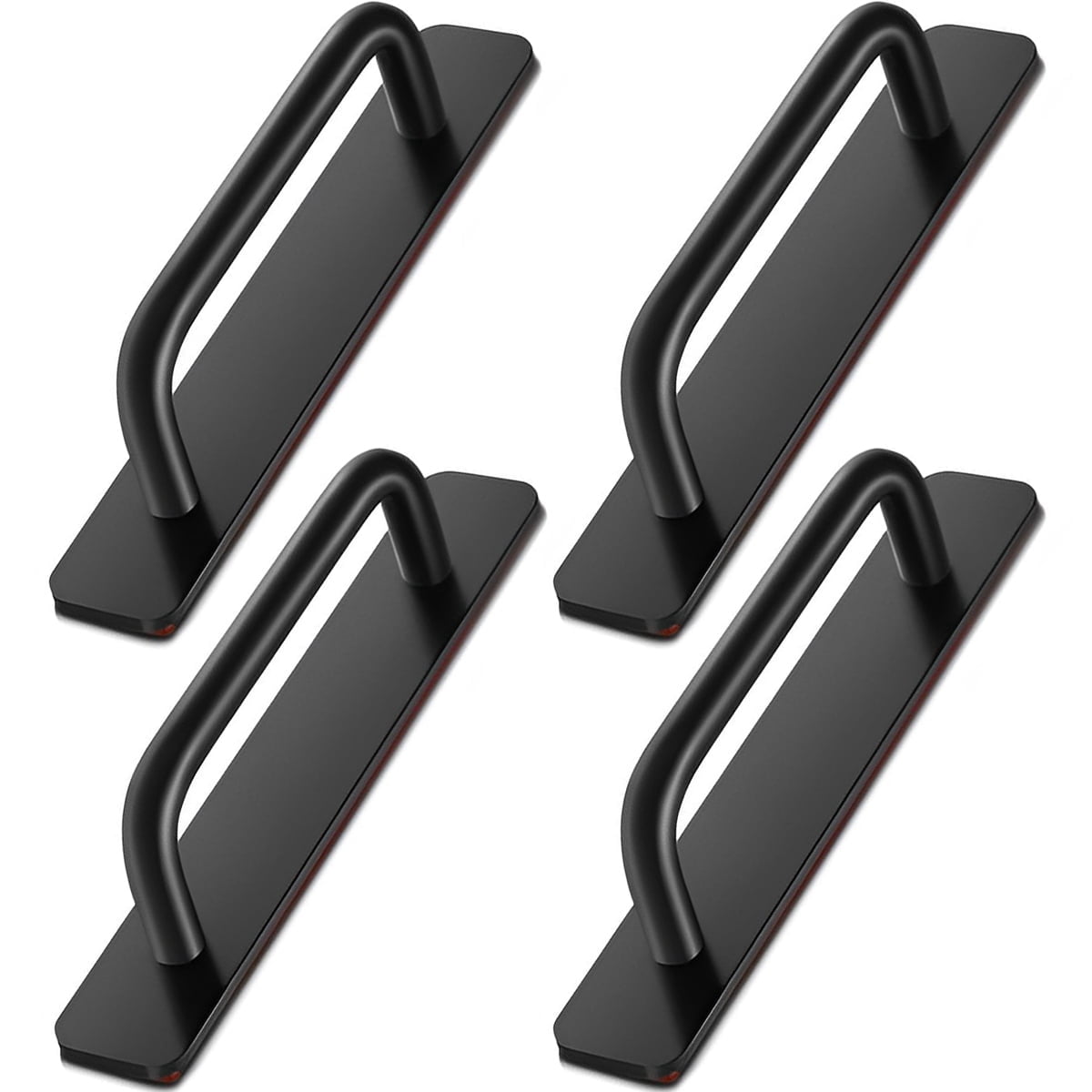 Lzvxtym 4 Pack Self-Stick Cabinet Handles, Aluminum Alloy Kitchen ...