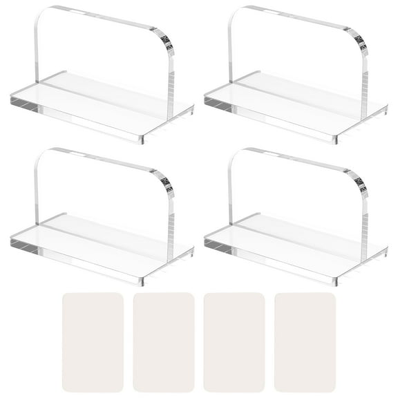 Lzvxtym 4 Pcs Aquarium Lid Handles,Acrylic Fish Tank Cover Handles,Tank Lid Replacement Handle for Aquarium Fish Tank Lid,2.36" x 1.38"