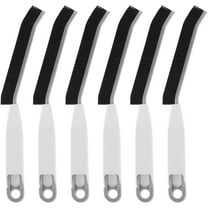 Keyohome 6 Pack Crevice Cleaning Brush, Multifunctional Gap Cleaning Brush with Handle Hard Bristle Flat Head Crevice Cleaner Brush