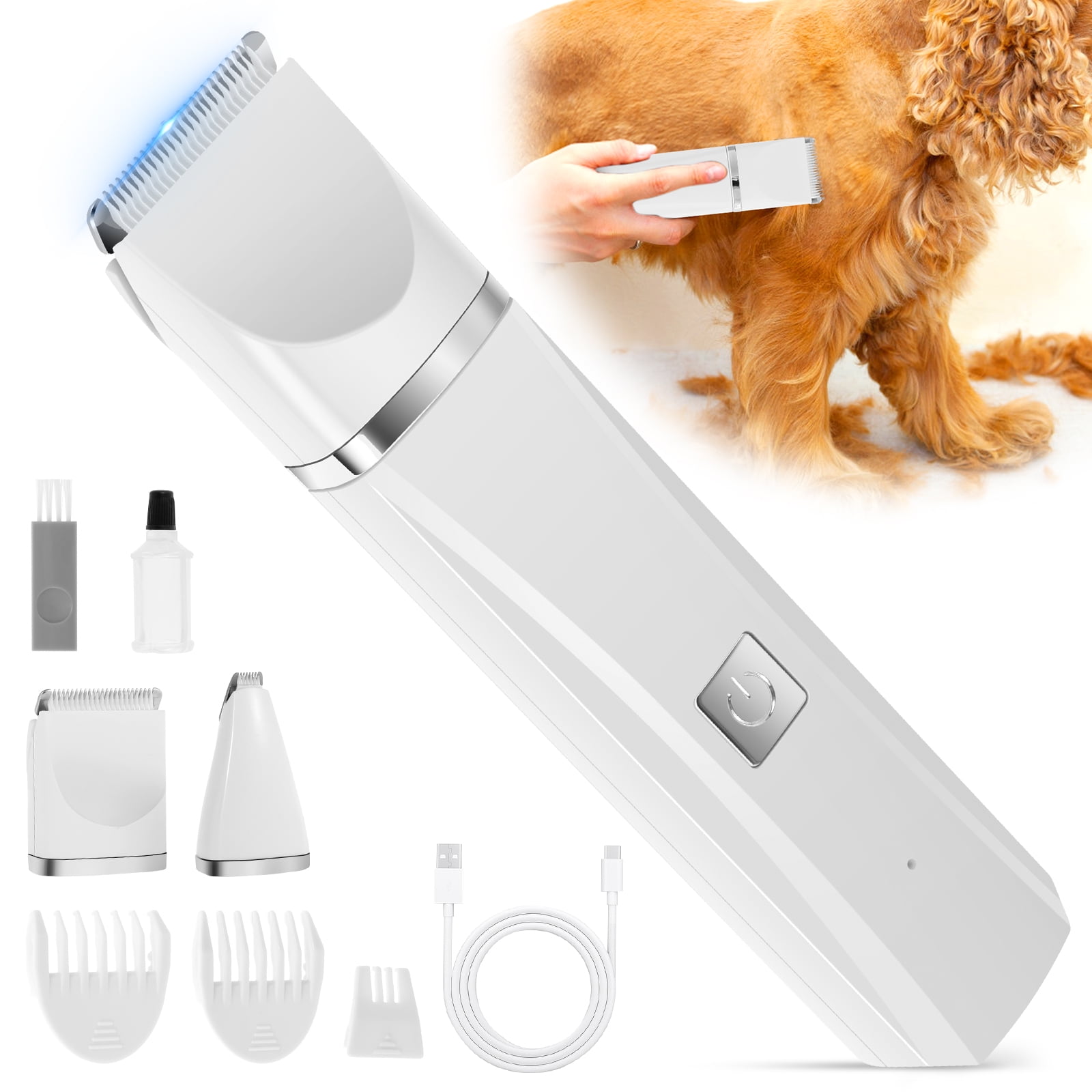 Lzvxtym Electric Pet Hair Clipper,Pet Hair Trimmer,Cordless Cat Paw