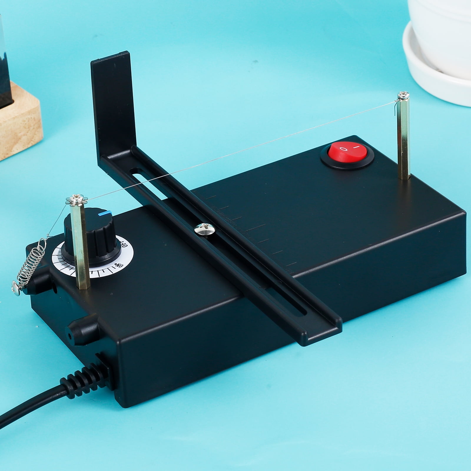 Lzvxtym Electric Rope Cutter with 3 Heating Wires Adjustable Hot Ribbon