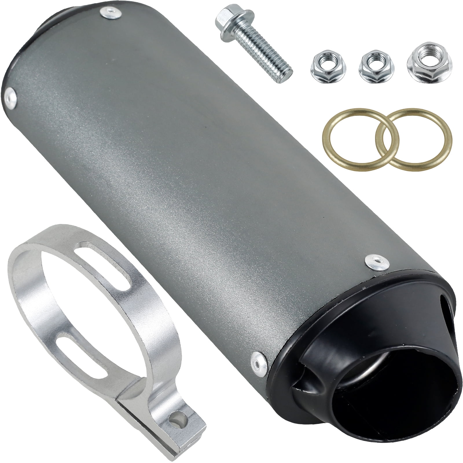 Lzvxtym Exhaust Pipe Muffler Silencer Kit Compatible with 50cc/110