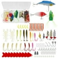 thumbnail image 1 of Lzvxtym Fishing Lures,Fishing Lures Kit,Fishing Bait Lure Set for Saltwater Freshwater,with Tackle Box,107Pcs, 1 of 8