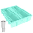 thumbnail image 1 of Lzvxtym Ice Cube Tray for 40oz Tumbler Cup, Silicone Ice Cube Molds Ice Maker Mold Easy Release for Chilling Whiskey Cocktails Drinks, Green, 1 of 7