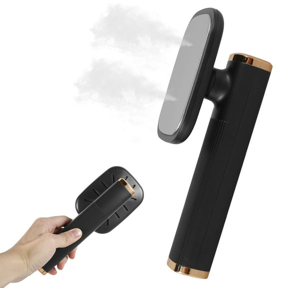 Lzvxtym Portable Ironing Machine Handheld Steam Iron Fast Heating Clothes Steamer Iron Mini Iron Steamer Wrinkle Remover for Clothes Home Travels, Black