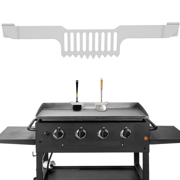 Lzvxtym Spatula Holder for Griddle, Stainless Steel Grill Utensil Holder Magnetic Spatula Holder Grill Barbecue Tool Rack Griddle Accessories