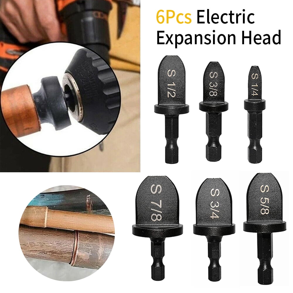 Lzvxtym Swaging Tool Drill Bit Set Multifunction Hex Shank Copper Pipe