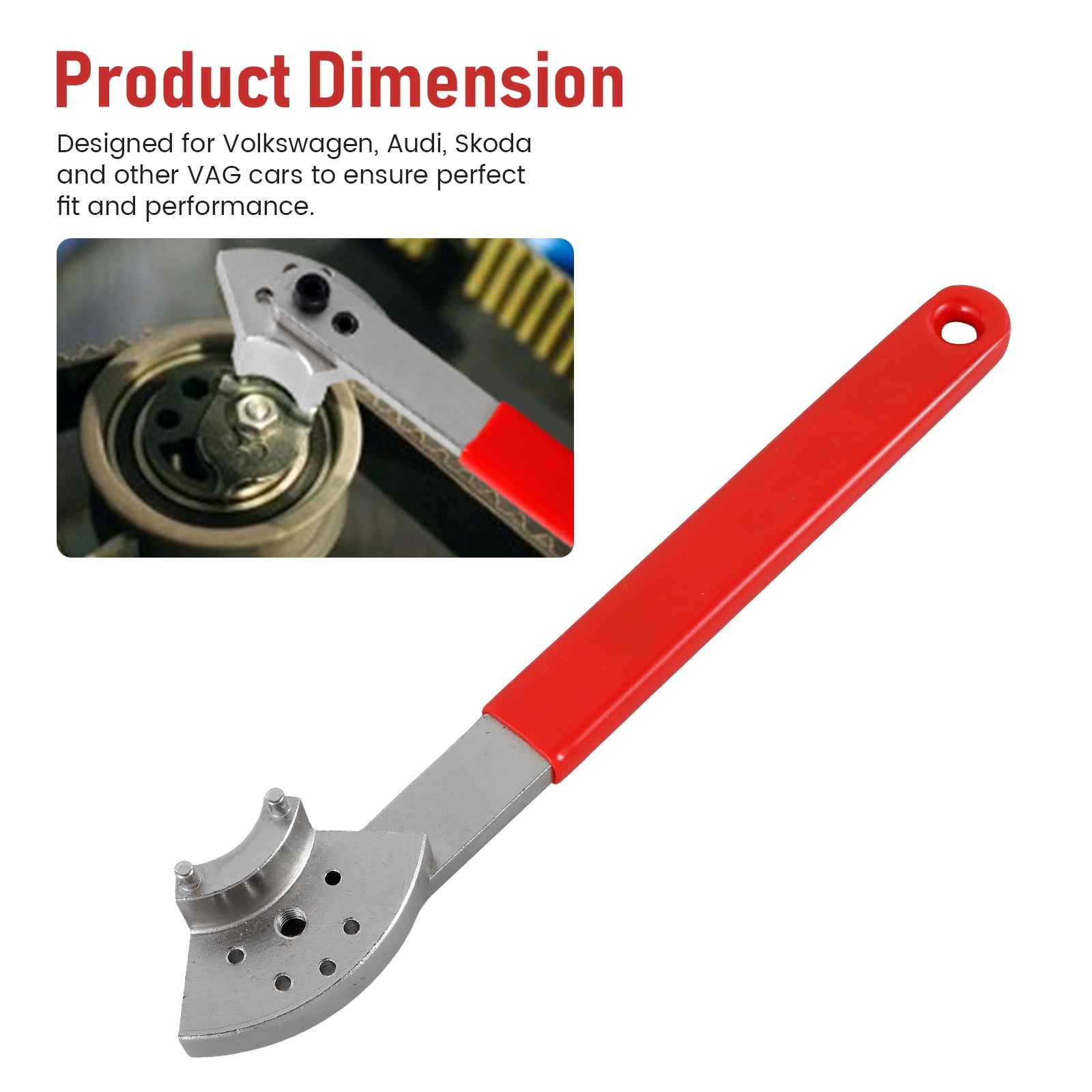 Lzvxtym Tension Adjuster Wrench Carbon Steel Car Engine Timing Belt