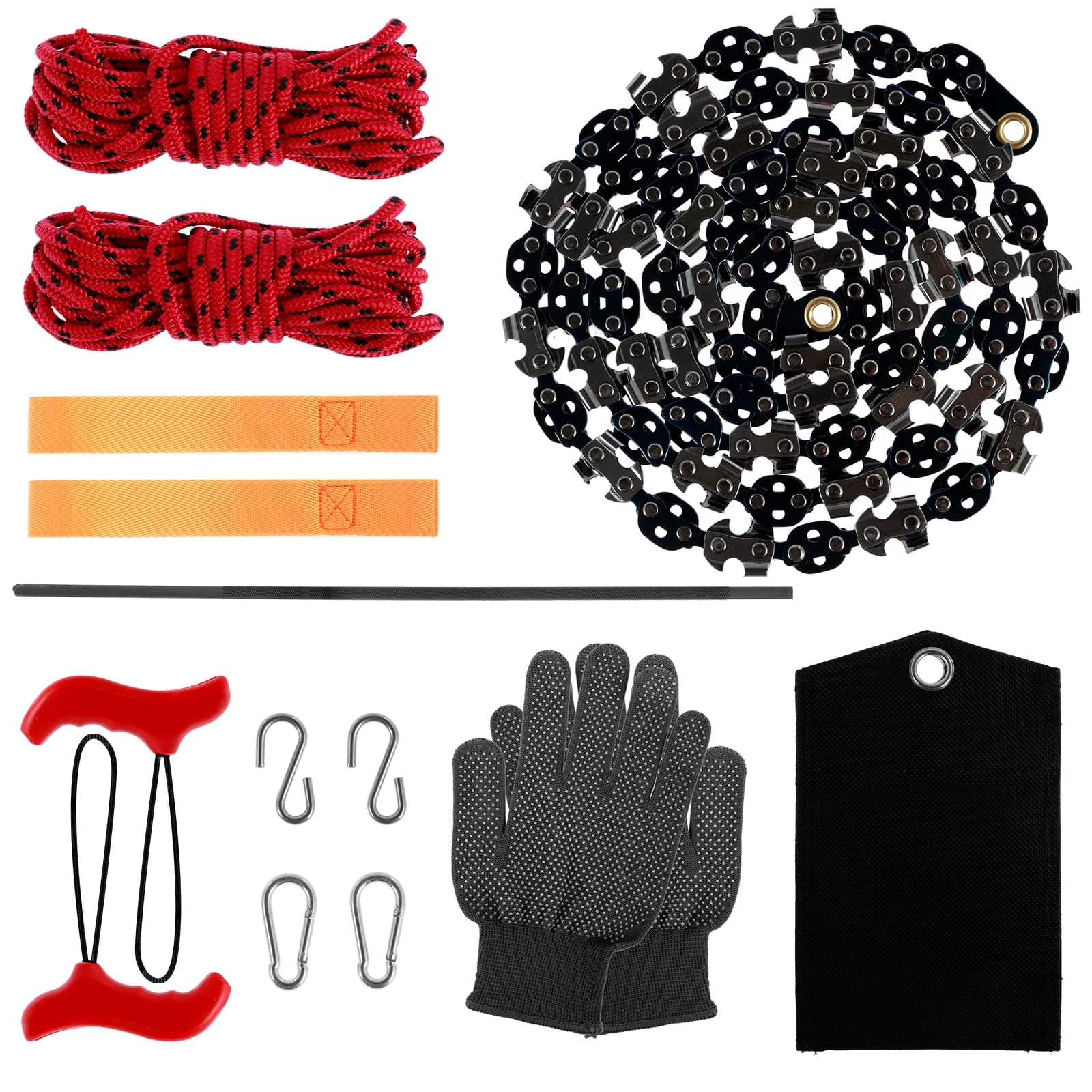 Lzvxtym Tree Limb Rope Saw 53inch 68 Teeth High Limb Hand Rope Chainsaw