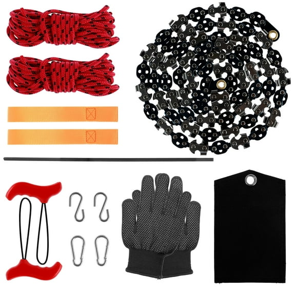Lzvxtym Tree Limb Rope Saw 53inch 68 Teeth High Limb Hand Rope Chainsaw ...