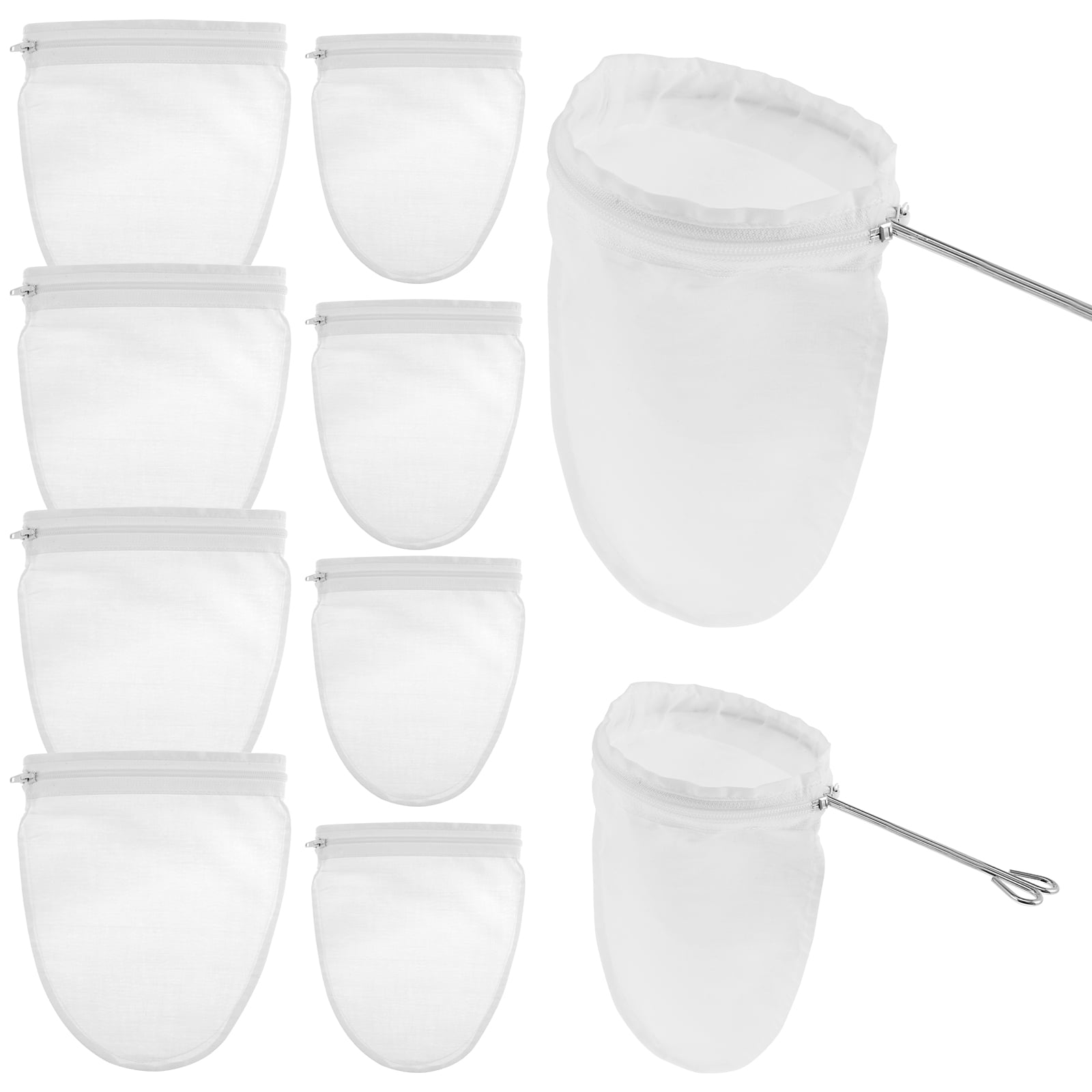 Lzvxtym Ultra Fine Mesh Strainer Bag, Filter Bags with Stainless Steel