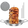 thumbnail image 1 of Lzvxtym Vertical Skewer for Grill,304 Stainless Steel Al Pastor Skewer,Vertical Spit Stand with Mat, 1 of 9