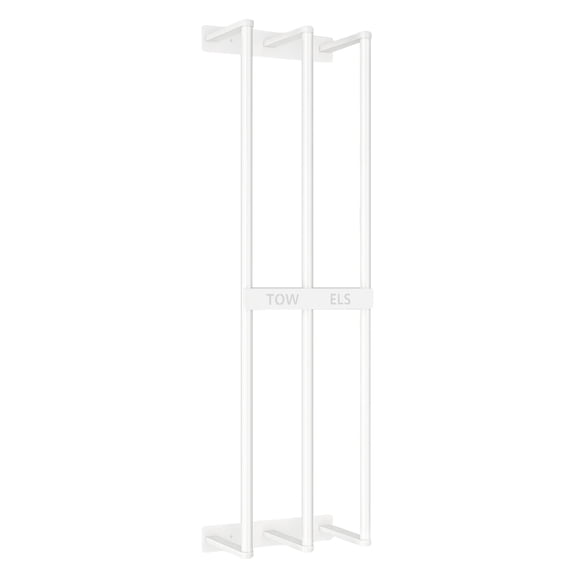 Lzvxtym Wall Towel Rack Stainless Steel Bath Tower Holder Wall Mounted Tower Storage Organizer for Home Bathroom Laundry