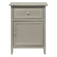 thumbnail image 1 of Lzzy 1-Drawer Silver Champagne Nightstand (25"H x 15"W x 19"D), 1 of 5