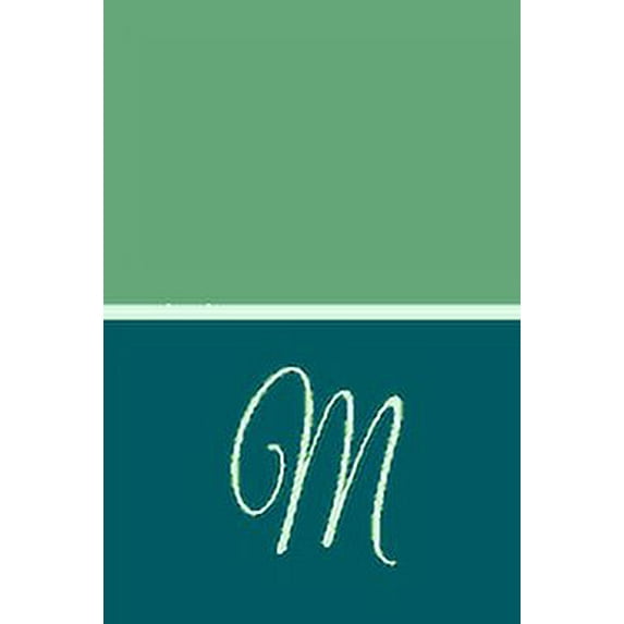 M: 100 Pages of Manucript Music Paper - Monogrammed Letter M - 6 x 9 in (Paperback)