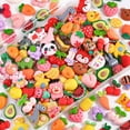 thumbnail image 1 of M 100Pcs Fruits Slime Charms Assorted Cute Decoden Embellishments,Kawaii Cartoon Slime Accessories,Candy Heart Bear Bulk Flatback Resin Charm for Phone Junk Cases,Scrapbooking Crafting&DIY Decoration, 1 of 14