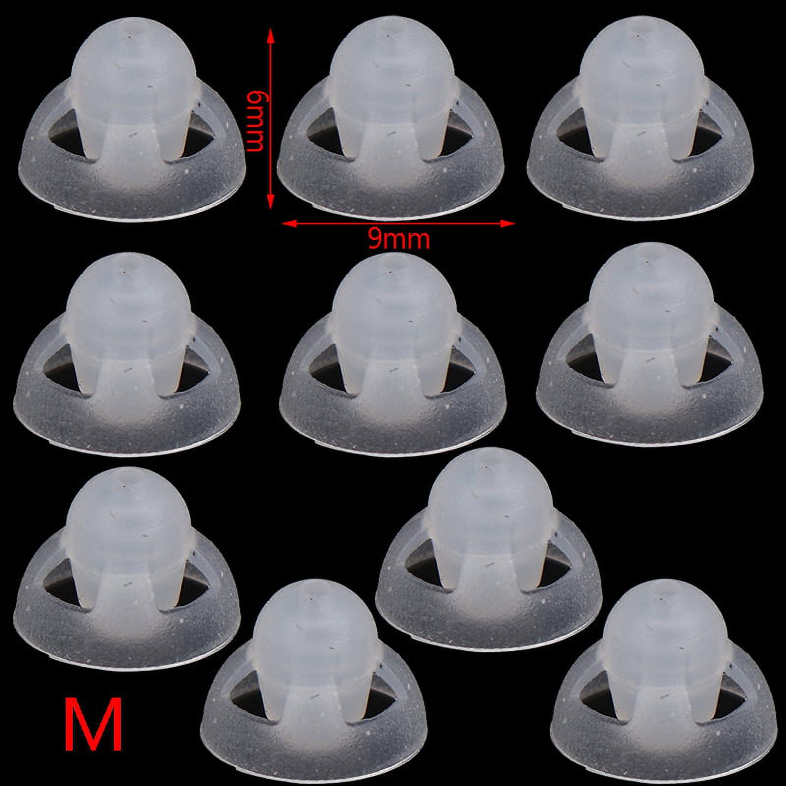 (M) 10PCS 6/9/12mm Open Fit Hearing Aid Domes Earplugs Replacement Ear