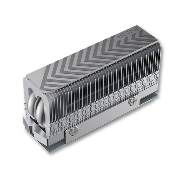 M.2 2280 NVMe SSD Heat Sink Cooler Dual Heat Pipes High-Performance Thermal Pad for 2280 SSD PC Computer SSD Cooler