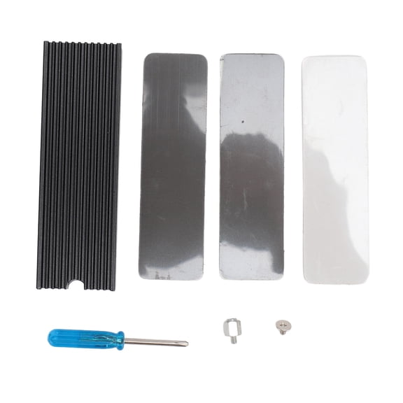 M.2 2280 SSD Cooler, Fast Heat Dissipation With Anodized Aluminum  Silicone Thermal Pads