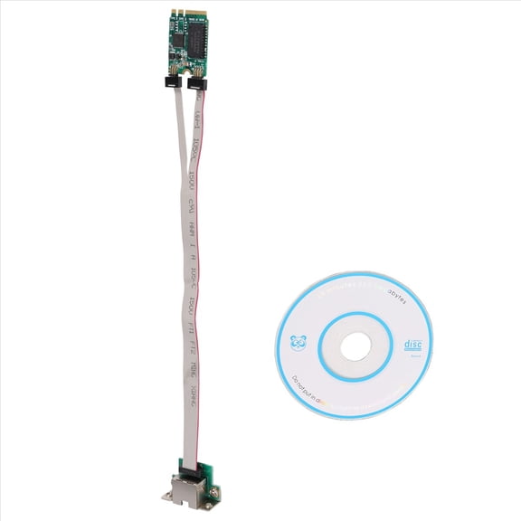 M.2 A+E KEY 2.5G Ethernet LAN Card RTL8125B Industrial Control Network Card PCI Express Network Adapter,1 x M.2 A+E RTL8125B Main Card,1 x RJ45 Network Terminal,1 x Network Termination Cable,1 x CD