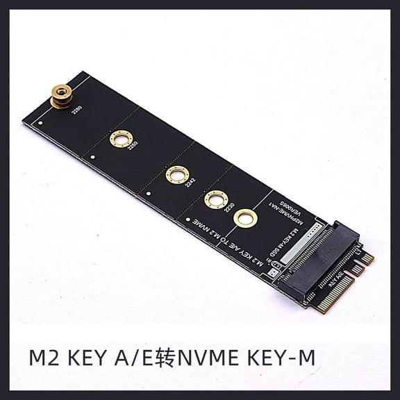 ckepdyeh M.2 A+E KEY Slot To M.2 NVME Adapter Card NGFF To KEY-M Expansion Card NVMe PCI Express SSD Port Expansion Adapter