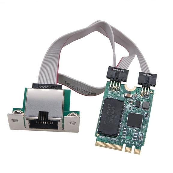 M.2 A+E Key 2.5G Ethernet Network Lan Card, RTL8125B Chipset Controller for Desktop Computer