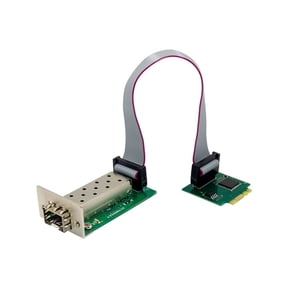M.2 A E Key to 1 Port SFP Network Card 10/100/1000Mbps Gigabit Ethernet NIC Network Card Single Fiber Port I210AS